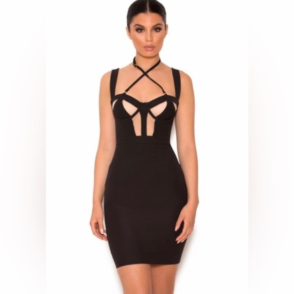 🏷House of CB London Camina Mini Dress (size XS) - Picture 1 of 8